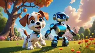Robot Friends and Baby Dog | Fun Nursery Rhyme for Kids | English Songs for Toddlers