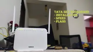 Tata Sky Broadband Connection/Installation/Plan/Service/Speed etc..