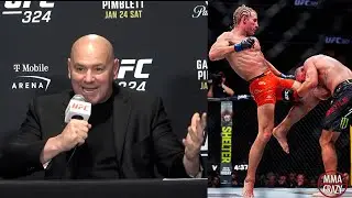 Dana White reacts to Paddy Pimblett's performance over Justin Gaethje at UFC 324