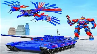 Police Robot Tank Eagle Multi Robot Transformations Game - Android Gameplay