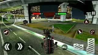 Flying Superhero Robot Transform Bike City Rescue Game, Gameplay