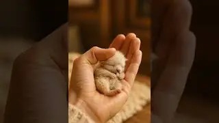 🦙 Mini Alpaca Rests in Hand | Palm Pals #Shorts