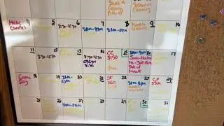 Plan With Me: Planning the Month of January on the whiteboard