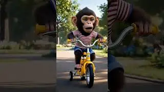 Monkey on a Cycle 🚲 | Fun Nursery Rhyme for Kids