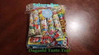 Americans Try Japanese Snacks | Sakura Box | Dagashi Set