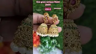 one gram antique finished jimiki @sreefashionjewellery 9524513009
