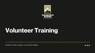 Volunteer Training Video 2025
