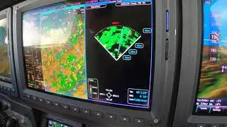 Navigating Rain Showers in the G3000 equipped Piper M600