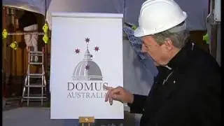 El Cardenal George Pell revela el logotipo de la Domus Australia
