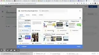 Create Assignment in Google Classroom w/Copy of Template