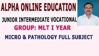 INTER I YEAR (MLT) MICRO & PATHOLOGY FULL SUBJECT