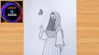 How to draw a hijabi girl drawing | how to draw girl drawing | hijabi girl drawing 