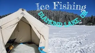 🧊 Ice Fishing 🎣 prep in Diamond Lake