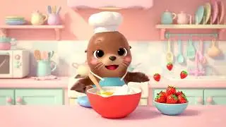 How to make a cute seal strawberry cake