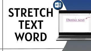 How To Stretch Text In MS Word 2025 | Stretching Text In Microsoft Word
