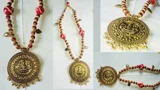 How to make necklace #crafteraditi  #useful&easy #shortsbreak  #5mintuescrafts #usefulandeasy