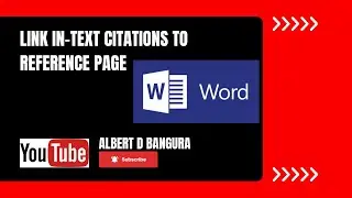 Link In-Text Citations to Reference Page.