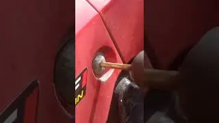 How to remove a damaged motorcycle body bolt with a screwdriver