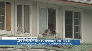 Firefighters extinguish apartment building fire in Kalihi