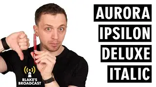 Aurora Ipsilon Deluxe Italic Fountain Pen Review 4K
