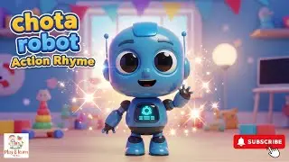 Chota Robot Action Rhyme | Cute 3D Kids Dance Song | New Nursery Rhyme for Children | Play & Learn