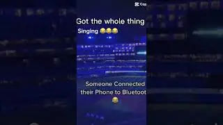 Somebody connected to the Bluetooth #stadium#music #bluetooth #connected