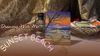 Acrylic Painting Tutorial / Sunset Seascape Beach / Paint An Ocean Sunset / Landscape Painting 