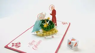 Let your Christmas become greater with a Praying 3D Card | Cutpopup