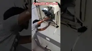 Cassette AC Repair Ka Full Process | Step by Step Guide in Hindi 🔧 #shortsfeed #viral #accleaning