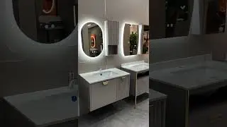customized bathroom cabinets with many types LED mirror