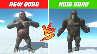 NEW GORO VS KING KONG - Animal Revolt Battle Simulator Remastered