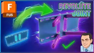 Fusion 360 Joint Tutorial | Revolute Joint, Limits & Motion Setup (Part 2 - TV Arm Mechanism)