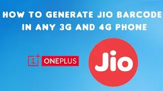 How to Generate JIO Barcode in any 3G and 4G Phone | (Working with all 3G and 4G Phones )100% Work