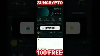 Suncrypto New Offer Free 100₹ Bitcoin | Sign up and get 100 Free!! New Crypto Loot!!