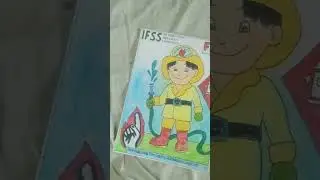 Fire and safety management with poster drawing @modikasundayvlogs9920