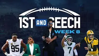 Get Well Skattebo | Myles Garrett 5 SACKS?!!! | Carlie Irsay Gordon | 1st And Geech - Week 8 - SZN 3