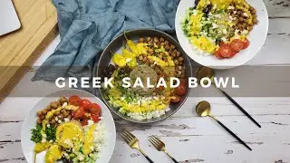 Greek Salad Bowl | Recipe 2/5  | 330 Cal/serving | 9.9 g Protein | 57.9 g Carb | 5.7g Fat