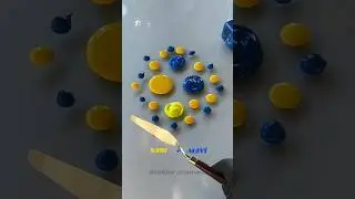 SARI%MAVİ|RENKLERİN ARMONİSİ #youtubeshorts #color #satisfying #experiment #oddlysatisfying #shorts