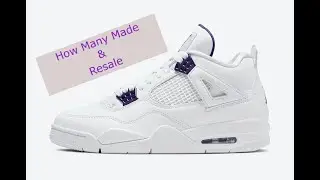 Сколько пар кроссовок Air Jordan 4 Court Purple Metallic Pack можно будет сделать? Стоимость перепродажи