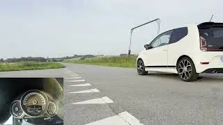 VW UP GTI 0-100 stock exhaust sound