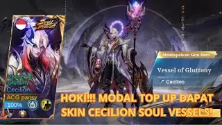 Hoki modal spin pake token dapat cecilion soul vessels! #mobilelegends #cecilion #skinbaru #fyp
