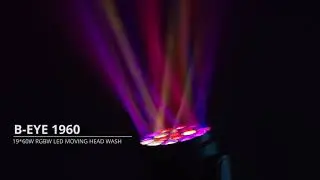 B EYE 1960-EZ Shows-RGBW LED Moving wash-Zoom angle:4-60&deg;#stagelighting #lighting #stageshow