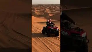 Quad biking and buddy riding in Dubai desert #desertsafarioffers