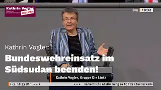 Bundeswehreinsatz im S&uuml;dsudan beenden, humanit&auml;r und zivil helfen!