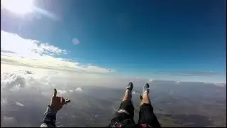 Skydive hard opening broken vertebrae. Sabre 1