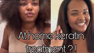 Trying at home keratin treatment for the first time