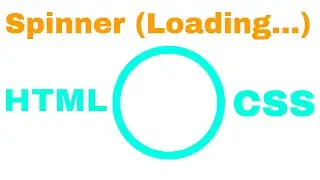 Create simple loader using html css | Loading Spin | Tutorials Tuts
