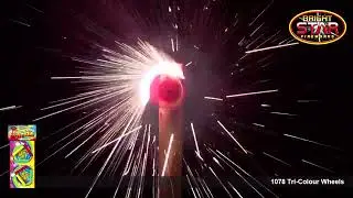 Tri Colour Catherine Wheels Brightstar Fireworks