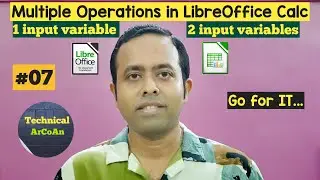 Множественные операции в LibreOffice Calc (часть 7) | использование 1 или 2 входных переменных | ...