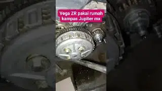 Yamaha vega zr memakai rumah & kampas kopling jupiter mx‼️👍#incujin #modifikasi #yamaha #tutorial